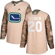 Danton Heinen Vancouver Canucks Adidas Youth Authentic Veterans Day Practice Jersey - Camo